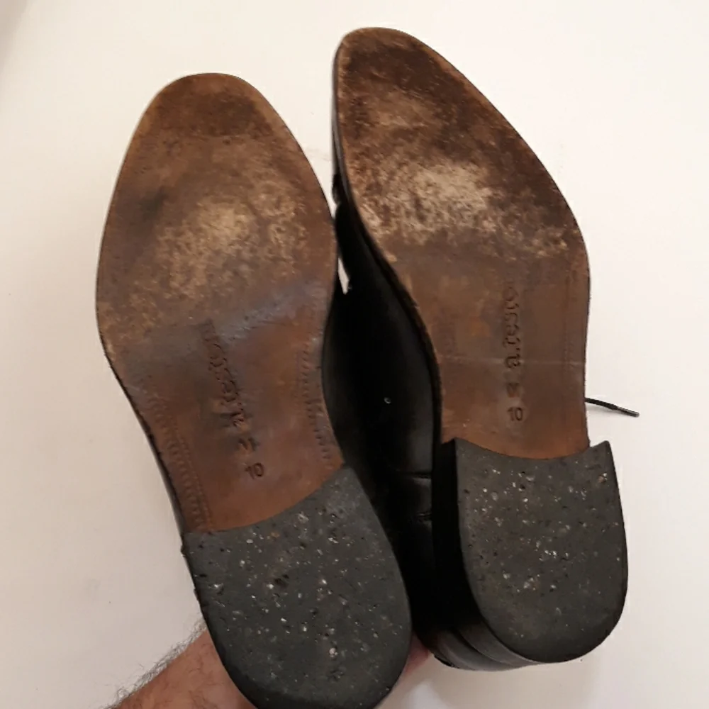 A TESTONI Basics Black Leather Lace Up Sz‎ 10 M Mens Dress Shoes